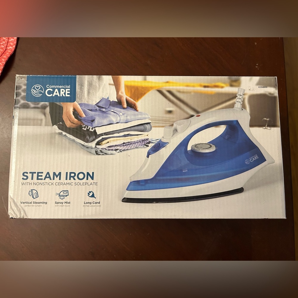 Blue Steam Iron